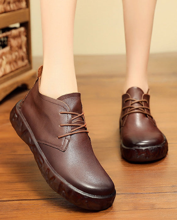 Spring Autumn Handmade Leather Shoes