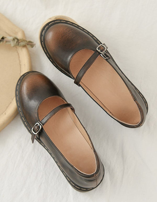 Spring Autumn Vintage Buckle Mary Jane Shoes July New Arrivals 2020 79.99