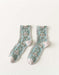 2 Pairs Spring Color Vintage Floral Cotton Socks Accessories 25.00