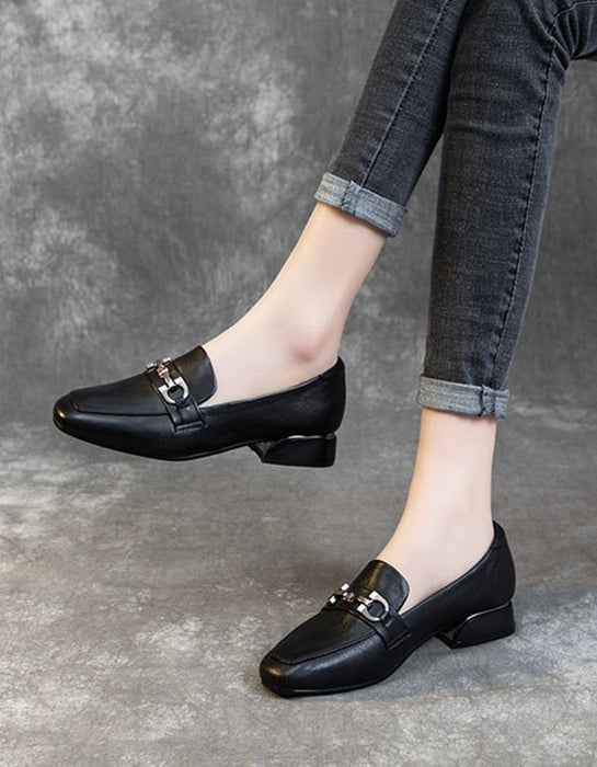 Spring Comfortable Retro Leather Women's Shoes — Obiono