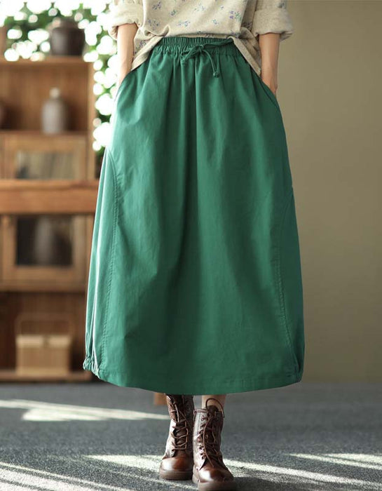 Spring Elastic Waist Loose Casual Skirt Accessories 53.50