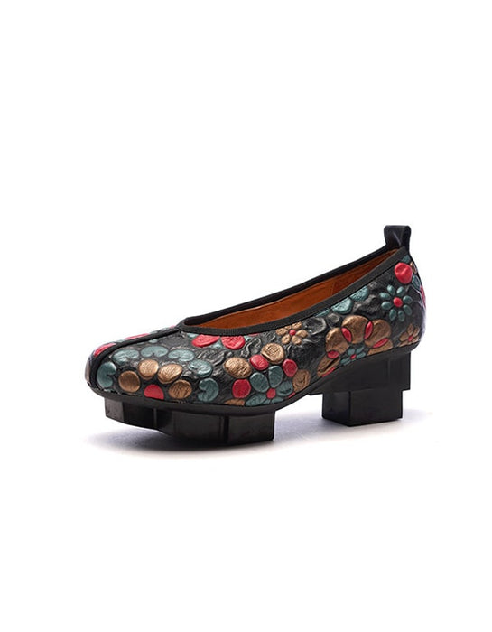 Spring Ethnic Style Retro Printed Shoes