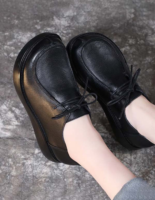 OBIONO Handmade Wedge Retro Shoes — Obiono