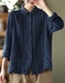 Spring Long Sleeve Pleated Lace Linen Shirt New arrivals Women's Clothing 48.80
