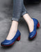 Spring Retro Leather Color Matching Chunky Shoes Aug New Trends 2020 88.72