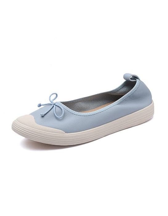 Spring Soft Leather Comfortable Flat Nurse Shoes