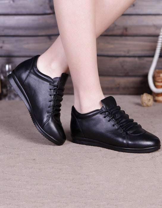 Spring Soft Leather Comfortable Women's Shoes