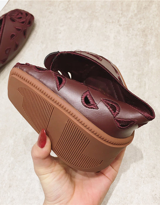 Spring Summer Breathable Square Head Flats 35-41 May Shoes Collection 46.20