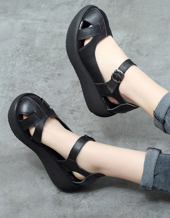 Women's Strap Wedge Close Toe Sandals Aug New Trends 2020 89.00