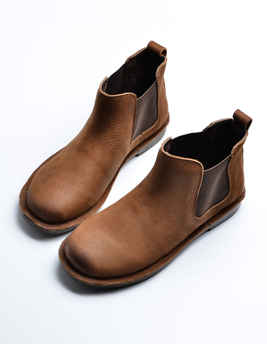 Spring Women's Leather Short Boots May Shoes Collection 88.40