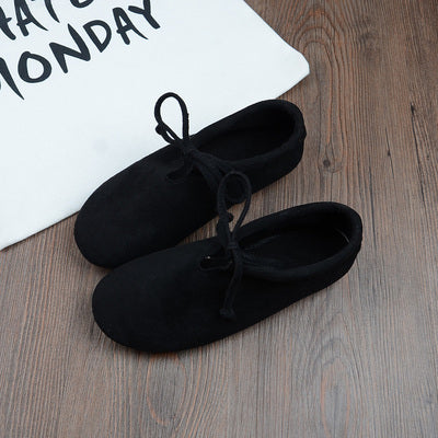 Zapatos planos de ante cómodos para mujer de primavera