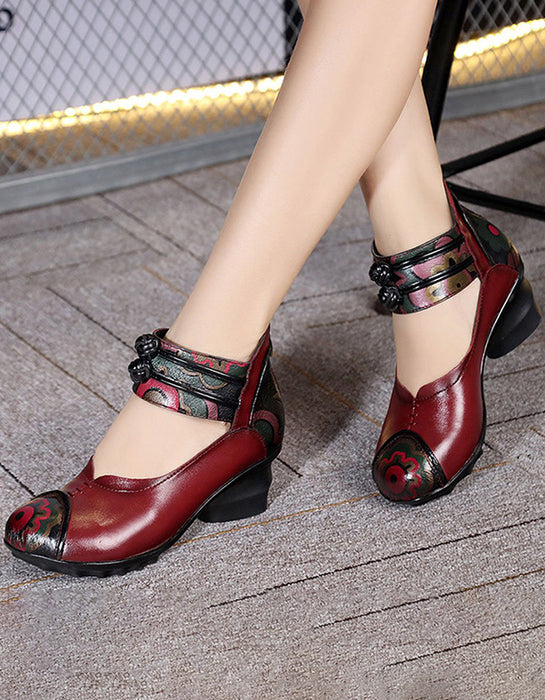 Spring Handmade Mid-Heel Retro Shoes | Gift Shoes Jan New 2020 76.00