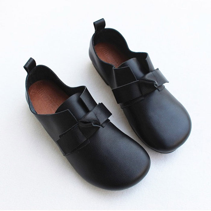 Spring Leather Bowknot Cute Flats 35-41