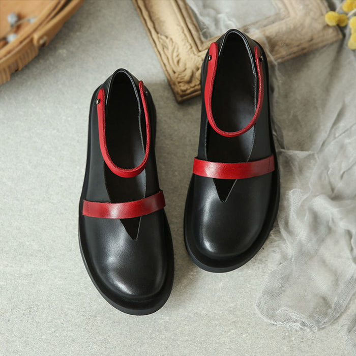 Spring Summer Comfartable Retro Leather Flat Women's Shoes | Gift Shoes November New 2019 70.12