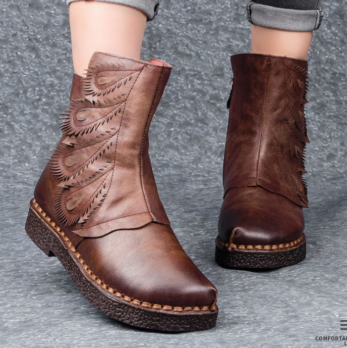 Ethnic Retro Velvet Boots | Gift Shoes