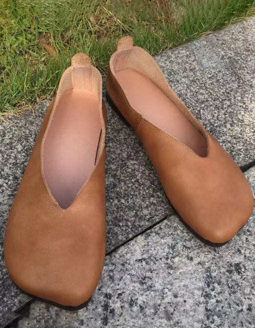 Square-Toed Soft Bottom Retro Flat Shoes Jan Shoes Collection 2023 98.00