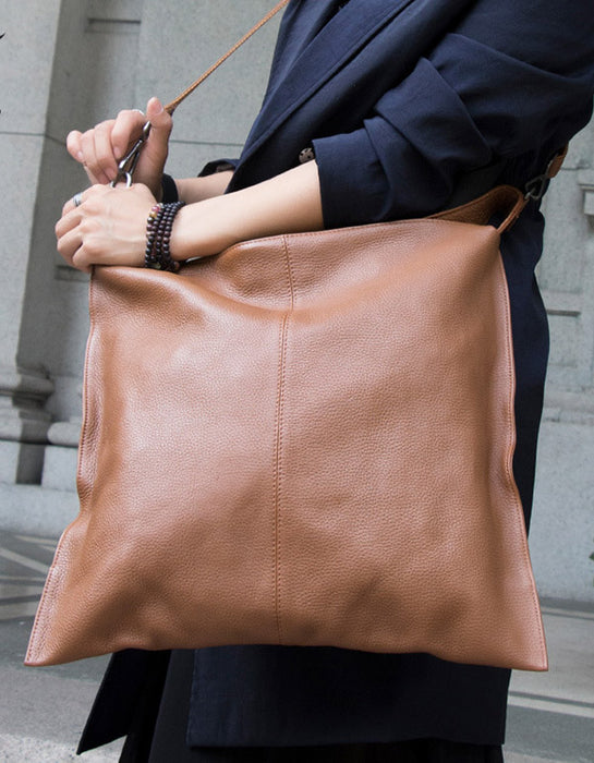 Square Leather Messenger Bag Shoulder Bag  98.80