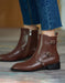 Square Toe Brock British Style Women's Oxford Boots Sep New Trends 2020 118.00