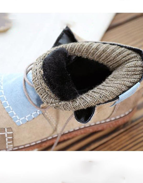Stitching Handmade Retro Winter Ankle Boots Nov New Trends 2020 73.60