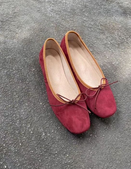 Suede Leather Comfortable Flats Aug Shoes Collection 2022 78.70