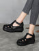 Handmade Retro Leather  T-strap Wedge Sandals March New 2020 89.90