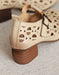 Summer Breathable Hollow Chunky Heels Sandals April Shoes Collection 2023 85.70