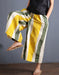 Summer Colored Stripe Loose Linen Wide Leg Pants Bottoms 56.70
