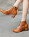 Summer Cut-out Retro Handmade Chunky Heels June Shoes Collection 2021 91.00