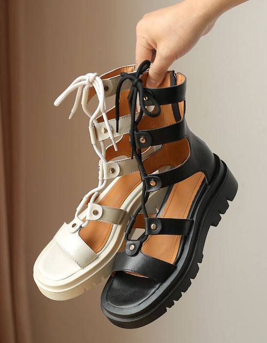Summer Lace-up Roman Style Vintage Sandals May Shoes Collection 2022 102.00