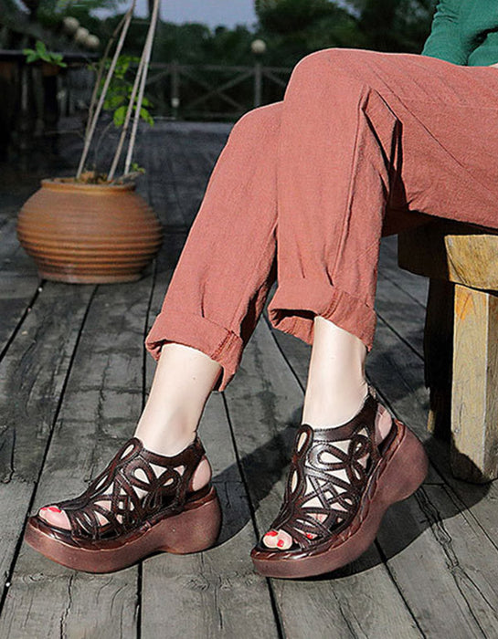 Summer Leather Fish Toe Vocation Sandals March New 2020 95.00
