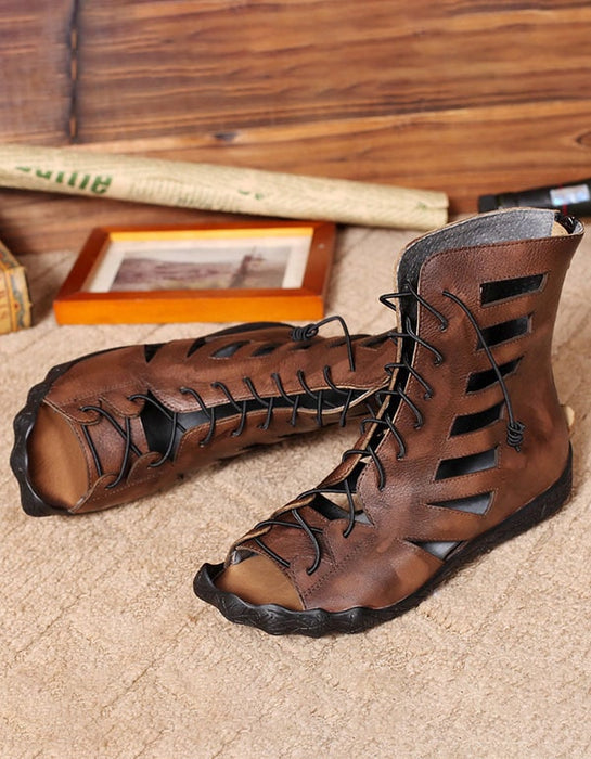 Summer Lace-up Vintage Rome Sandals May Shoes Collection 86.88
