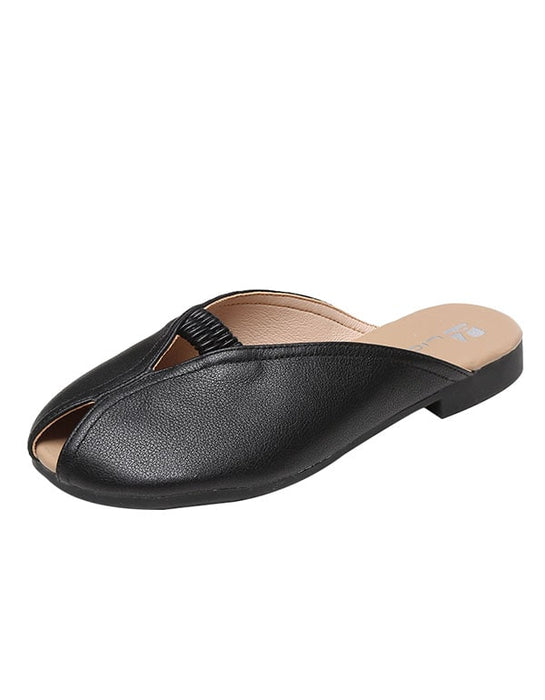 Summer Leather Slippers Big Size 41-43