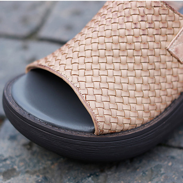 Women's Handmade Woven Slingback Sandals
