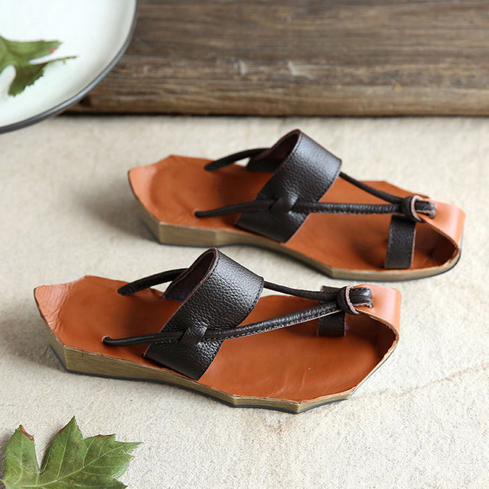 Handmade Retro Summer Thong Sandals | Gift Shoes