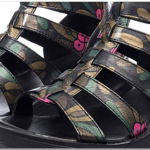Summer Flower Printed Wedges Women's Roman Sandals November New 2019 66.90