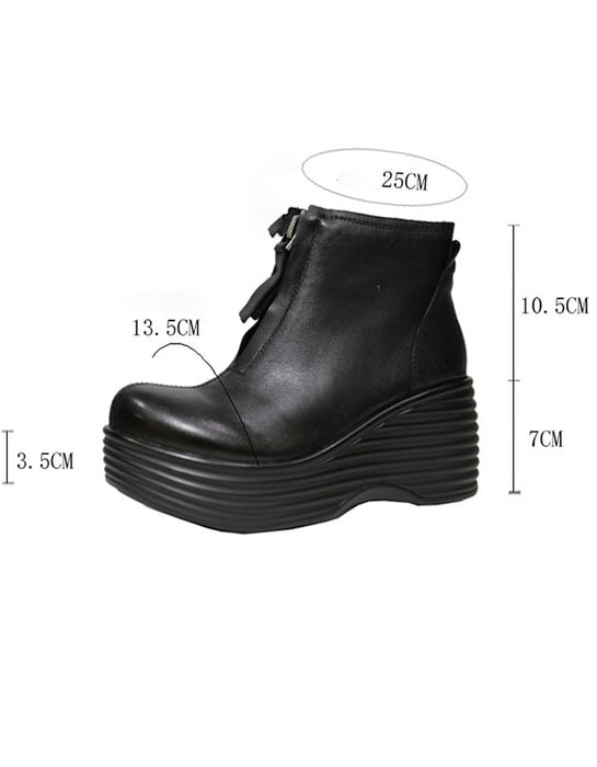 Thick-soled High-heeled Vintage Wedge Boots Dec New Trends 2020 83.00