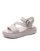 Thick Heel Cut-out Retro White Sandals May Shoes Collection 2022 78.00