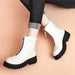 Thick Bottom Fashion Martin Boots White Feb New 2020 89.80