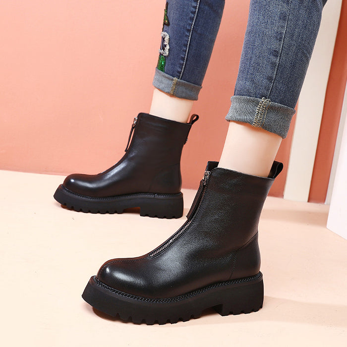 Botas Martin de moda con suela gruesa — Obiono - Main Image