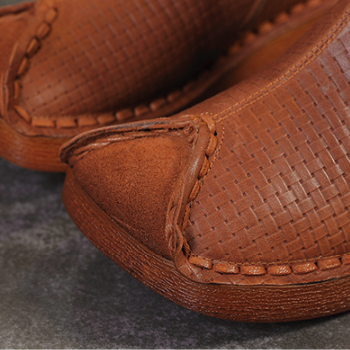 Thick Velvet Leather Autumn Winter Handmade Ethnic Women Boots|Gift Shoes