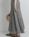 Versatile Casual Linen Plaid Skirt Accessories 48.00