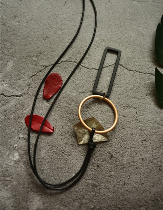 Versatile Geometric Long Necklace Accessories 10.00