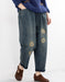 Vintage Embroidered Washed Denim Pants Bottoms 47.50