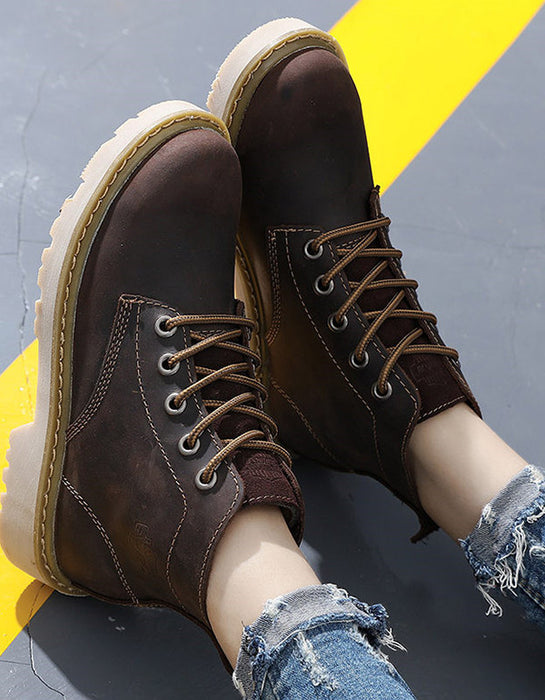 Casual Leather Women's Doc Marten Boots — Obiono