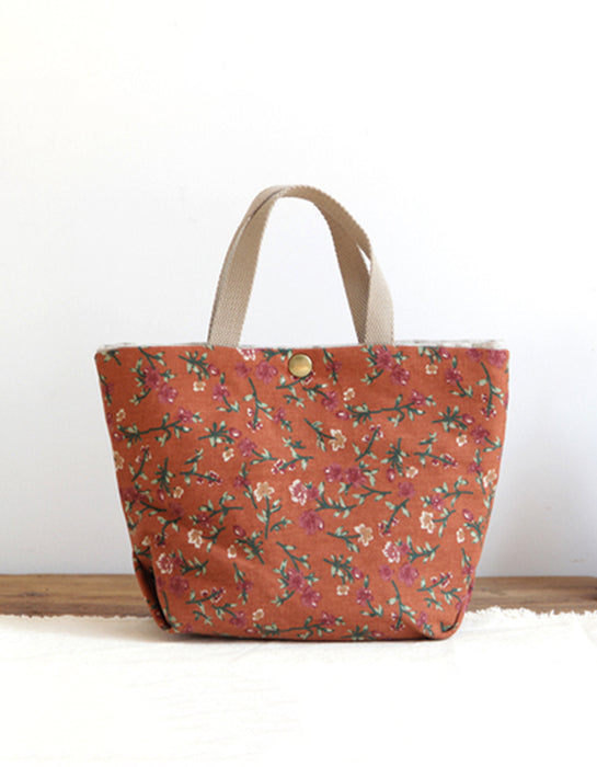 Vintage Floral Mini Canvas Bag Accessories 29.60