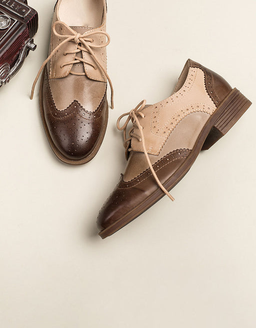 Vintage Panelled Brogue Oxfords for Women (35-41) Aug Shoes Collection 2022 135.00