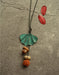 Vintage Patina Ginkgo Leaf Bodhi Necklace Sweater Chain Accessories 12.00