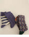 2 Pairs Vintage Purple Floral Socks Accessories 25.00