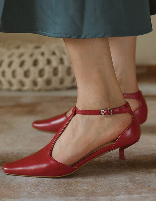 Elegant Vintage Style Kitten Heels Women's Shoes