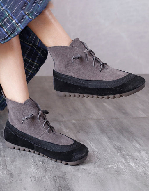 Vintage Suede Leather Sneaker Anke Boots Aug Shoes Collection 2022 97.50